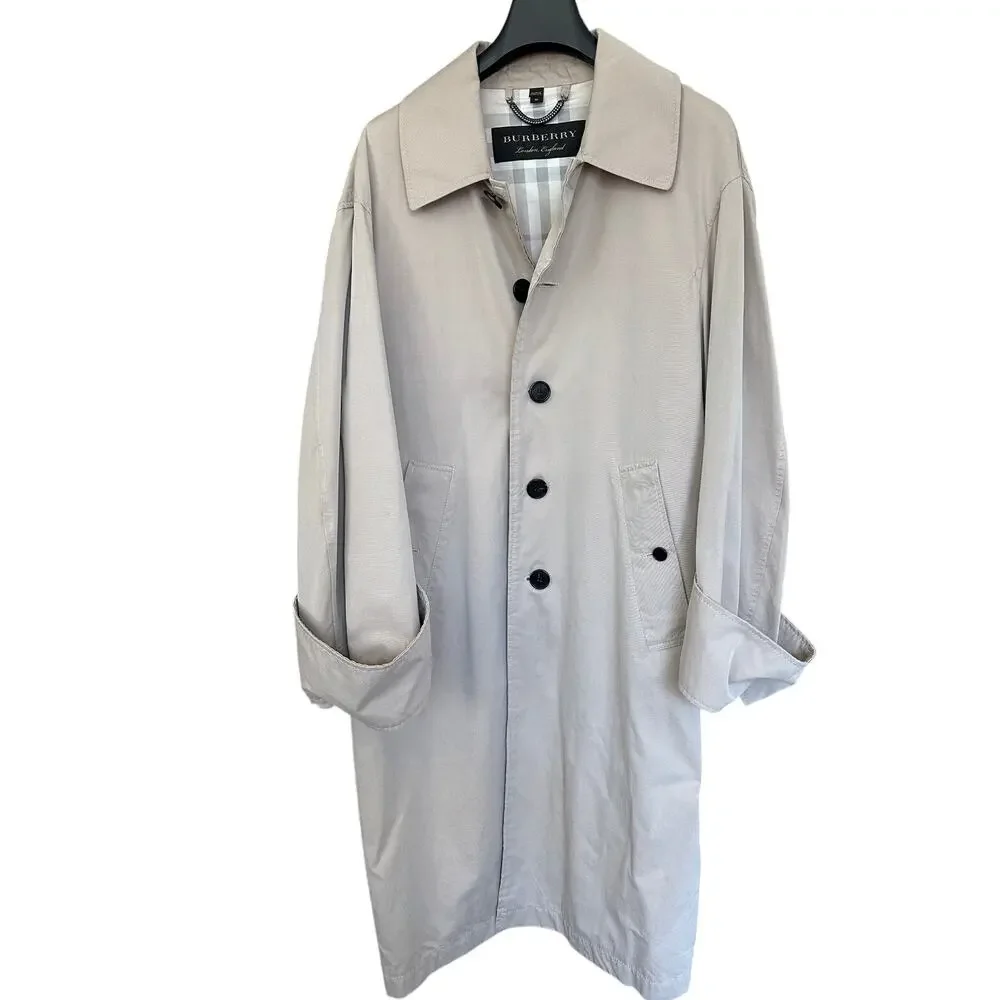 Burberry Mens Balmacaan Car Coat (Made in England; Size M)